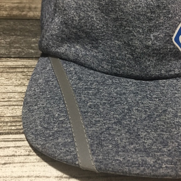 Dominos Pizza Strapback Hat Blue Gray Reflective Employee Workwear Polyester - Picture 3 of 7